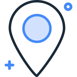 puntero de ubicación icono