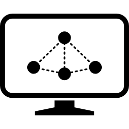 apresentação de gráfico de rede Ícone