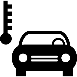 temperatura dell'auto icona