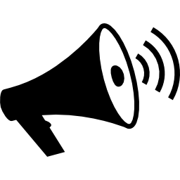 LoudSpeaker with Sound waves icon