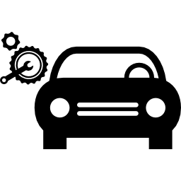 auto mit reparaturausrüstung icon