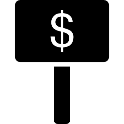 publicación del dólar icono