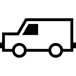 furgone rivolto a sinistra icona