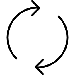 setas de atualização circulares Ícone