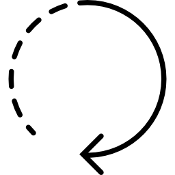 점이있는 원형 화살표 icon