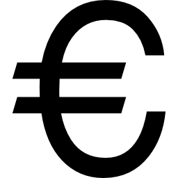 grande simbolo dell'euro icona