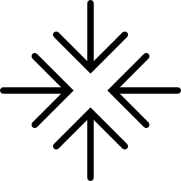 Четыре стрелки, указывающие на центр иконка