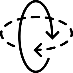 타원형 화살표 icon
