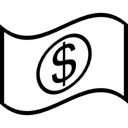 een dollarbiljet icoon