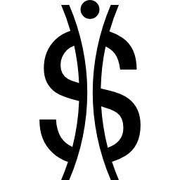 Буква s с разделением иконка