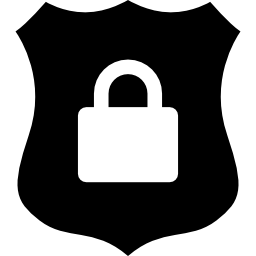 Shield with padlock icon