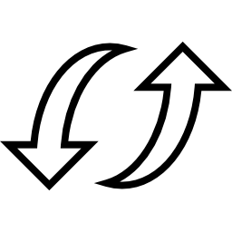 곡선 화살표 새로 고침 icon