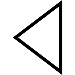 flèche triangulaire tournée vers la gauche Icône