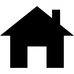 klein huisje met schoorsteen icoon