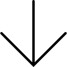 얇은 다운로드 화살표 icon