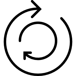 동심원 둥근 화살표 icon