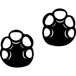 nijlpaard voetafdruk icoon