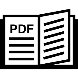 abrir folleto pdf icono