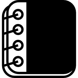 Notepad with spring icon