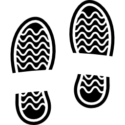 mannelijke schoenen prints icoon