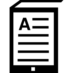 strumento informatico di lettura icona
