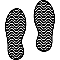 huellas de zapatos icono