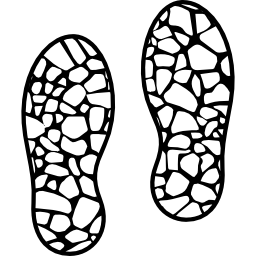 Shoes prints icon