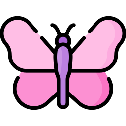 Silk butterfly icon
