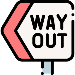 Way out icon