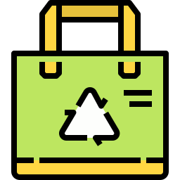 bolsa de reciclaje icono