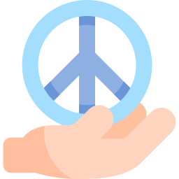 Peace symbol icon