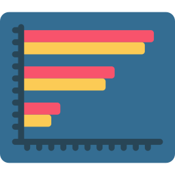 diagramme à bandes Icône