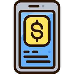 la banca móvil icono