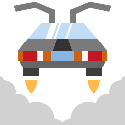 macchina volante icona