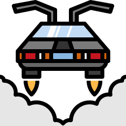 macchina volante icona
