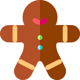 Gingerbread man icon