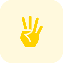 vier finger icon