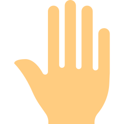 cinco dedos Ícone