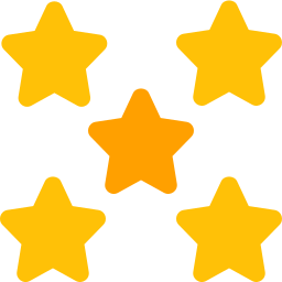 cinq étoiles Icône