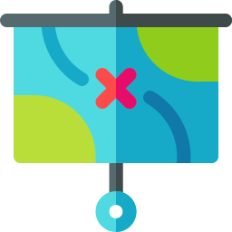 Hanging map icon