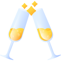 champagneglazen icoon