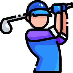 golf speler icoon