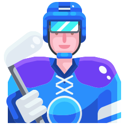 jugador de hockey icono