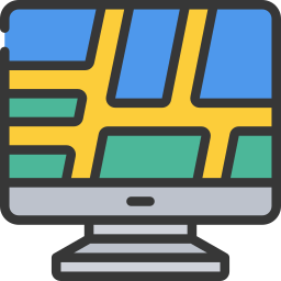 geographisches positionierungs system icon