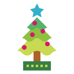 árbol de navidad icono