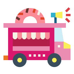 donut truck icono