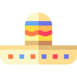 Sombrero mexicano icono
