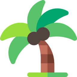 árbol de coco icono
