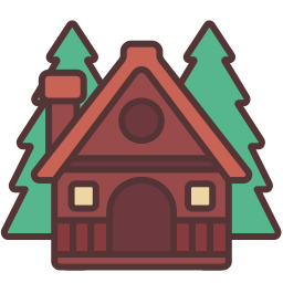Деревянная кабина иконка