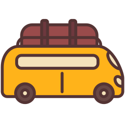 Camper van icon